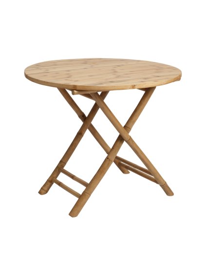 Bambusový kulatý zahradní stůl Antonio