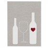 Dárková kartička "Víno v srdci"