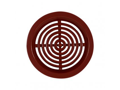 Větrací kruhová mřížka se síťkou Haco (50mm, hnědá, 4 ks)