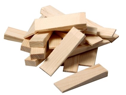 Klínky dřevěné tupé (70 ks / balení)