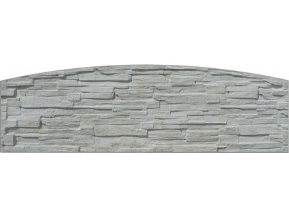 Plotová deska do oblouku ze štípaného kamene EVEREST 2000 (200x50 cm)