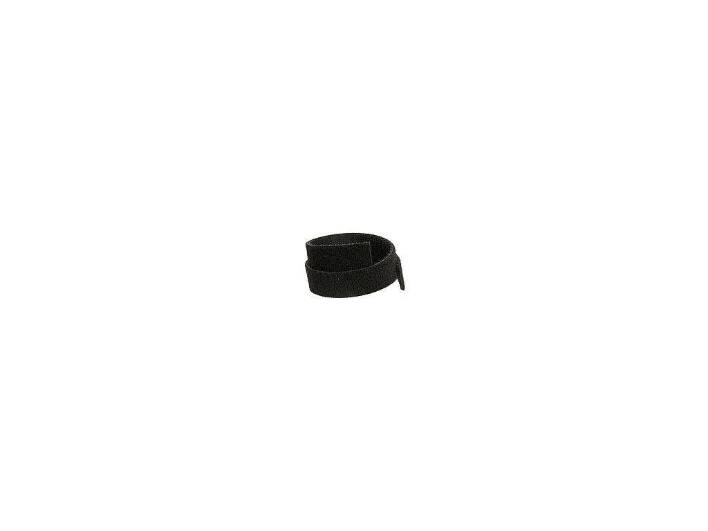 Obojstranný suchý zips Solarix, šírka 10mm, 25m, čierny