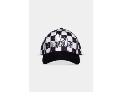 Peanuts - Checkerboard Logo Adjustable Cap (Barva Black)