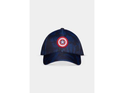 Captain America - AOP Adjustable Cap (Barva Black)
