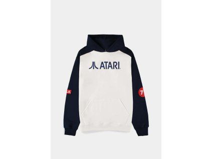 Atari - classical two tone Varsity pullover hoodie (Velikost 2XL, Barva Blue)