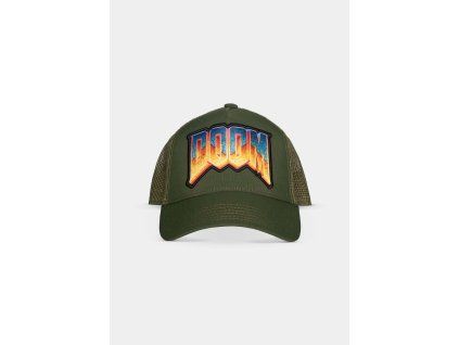 DOOM - Men's Trucker Cap (Barva Green)