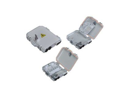 FTTH Box malý, 8xSC, LC, E2000, plast, IP65