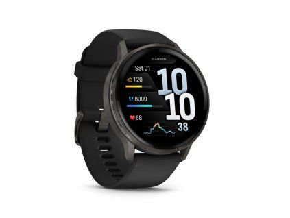 GARMIN VENU 4 - 45mm, Black, Slate + Black