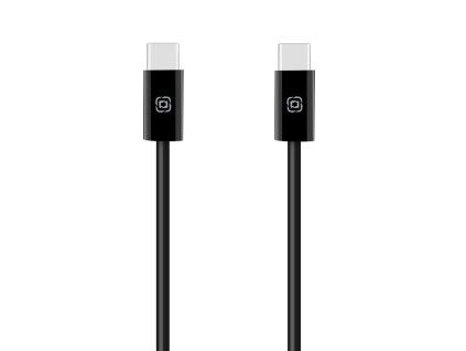 OBAL:ME Super Fast USB-C, USB-C Pletený kábel 60W 1m Black