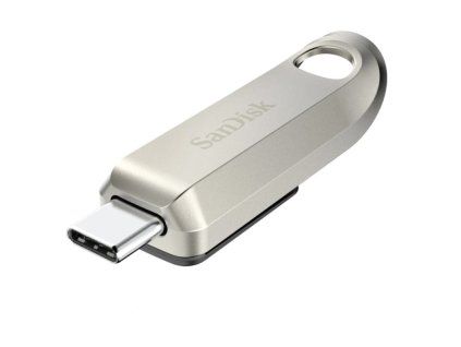 SanDisk Flash Disk 128GB Ultra Luxe, USB-C 3.2, Stříbrná