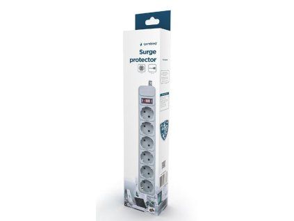 GEMBIRD Surge protector 6 sockets, 6 ft
