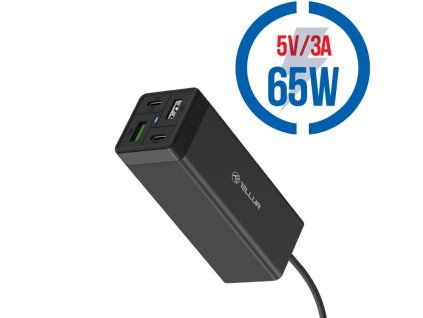 TELLUR PDHC2, Nabíjačka 65W, 2x USB, 2x USB C
