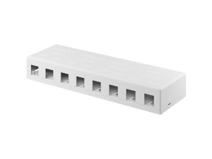 WENTRONIC Patch panel 8port, Keystone na stenu