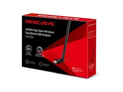 Mercusys MU6H 650Mbps bezdrátový USB 2.0 klient, výkonná externí anténa