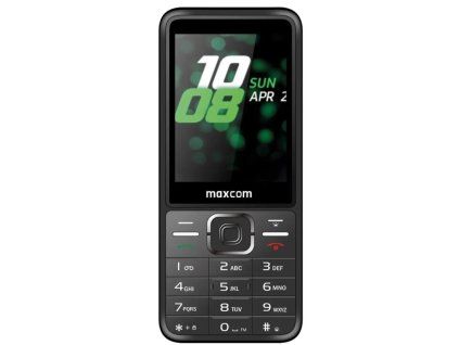 MAXCOM MM244 SE, Telefón DUAL Sim, čierny