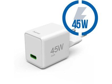 HAMA Super-mini, Rýchlonabíjačka, USB-C PD, QC 45W