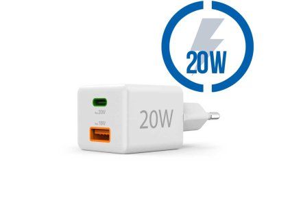 HAMA Rýchlonabíjačka, USB-C, A PD, QC 20W