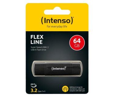 INTENSO Flex Line, USB-C, USB-A, USB Kľúč, 64GB