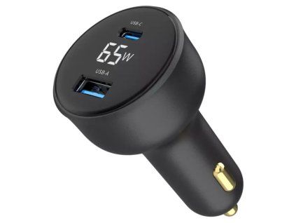 GEMBIRD Car Charger, Nabíjačka USB, USB-C, 65W