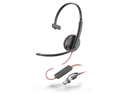 POLY Slúchadlá s mikrofónom C3210 USB-A+C