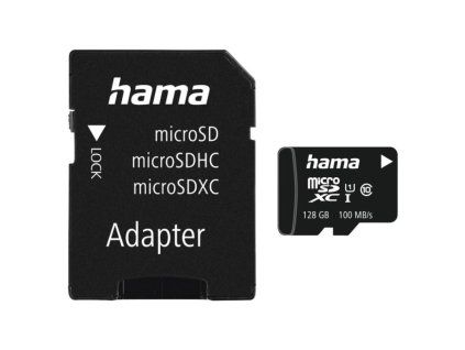 HAMA microSDXC 128 GB 100 MB, s Class 10 UHS-I