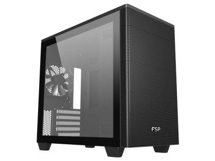 FSP CST360B/Micro Tower/Transpar./Čierna