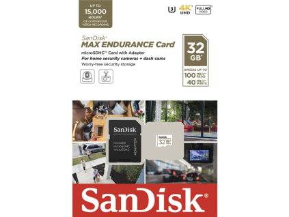 SanDisk Micro SDHC MAX Endurance 32GB C10 U3 V30+A