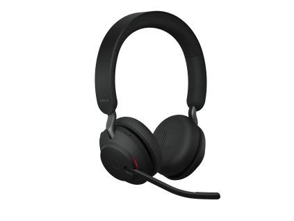 Jabra Evolve2 65, Stereo, USB-C, BT, Bezdrať, MS, Čierna