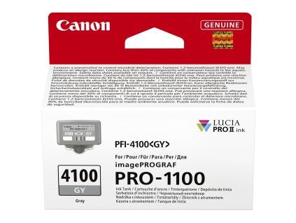 canon pfi 4100gy grey ink front large s