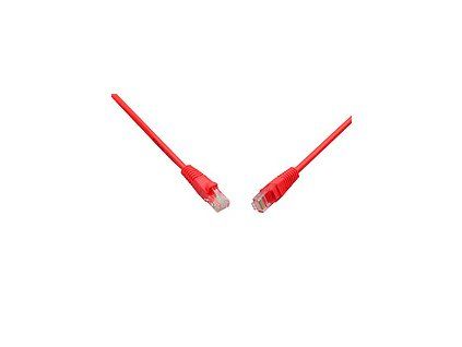 SOLARIX patch kábel CAT6 UTP PVC 3m červený