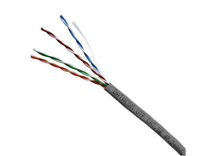 DATACOM UTP flex, Cat5e PVC, sivý, 100m, lanko