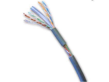 DATACOM UTP flex, Cat6 PVC, sivý, 305m, lanko