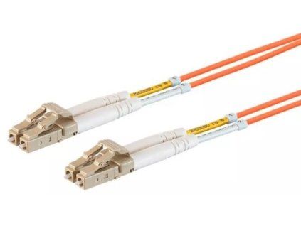 Optický patchkábel duplex LC-LC, 50/125 um MM, 0,5 OM2