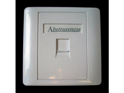 WALL plate SA s rámčekom pre 1keystone (80 x 80)