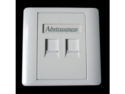 WALL plate SA s rámčekom pre 2keystone (80 x 80)