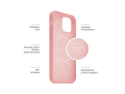 FIXED MagFlow Apple iPhone 12 PM, ružový