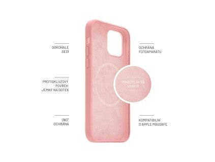 FIXED MagFlow Apple iPhone 14+, ružový