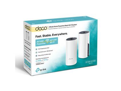 TP-Link AC1200 Whole-home Mesh WiFi Powerline System Deco P9(2-pack)