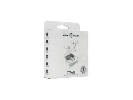 WHITE SHARK TITAN, Bluetooth slúchadlá, wht