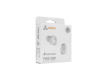 SBOX EB-TWS538-W, Bluetooth slúchadlá, white