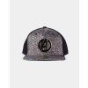 Marvel - Metal Avengers Logo Snapback (Barva Grey)