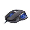 C-TECH Akantha, Herná, Optická, Pre pravákov, 2 400 DPI, Drôtová USB, Modrá (Farba podsvietenia Modrá)