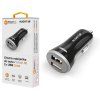 Chytrá nabíjačka do auta ALIGATOR 3.4A, 2xUSB, smart IC, čierna