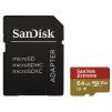 SanDisk Extreme, micro SDXC, 64GB, UHS-I U3 , Class 10, + Adaptér