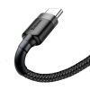 Baseus dátový kábel Cafule USB-C 3m 2A šedo-čierny