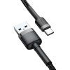 Baseus dátový kábel Cafule USB-C 3m 2A šedo-čierny