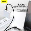 Baseus dátový kábel Tungsten Gold USB-C, USB-C 2m 100W čierny
