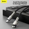 Baseus dátový kábel Cafule USB-C, Lightning 1m PD 20W čierny