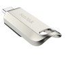 SanDisk Flash Disk 128GB Ultra Luxe, USB-C 3.2, Stříbrná