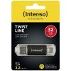 INTENSO Twist Line, USB-C, USB-A, USB Kľúč, 32GB